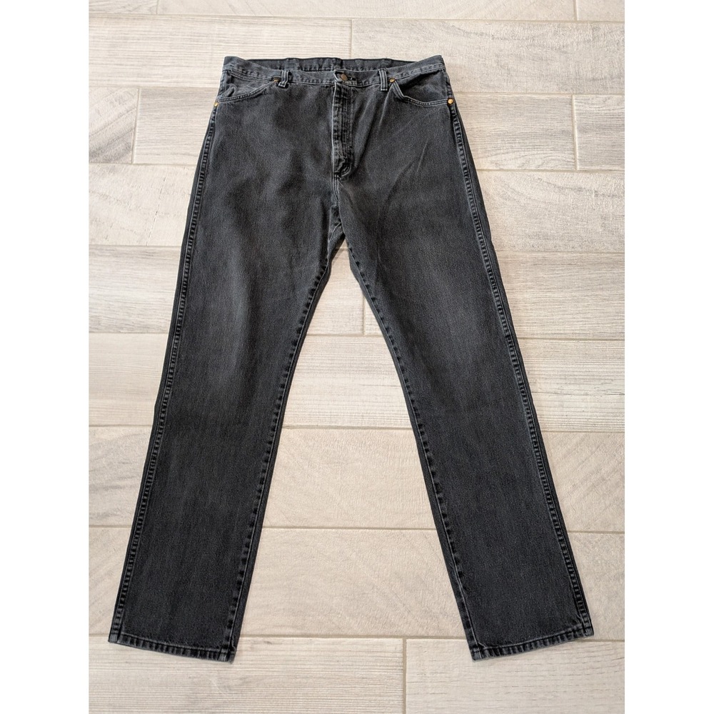 Wrangler Jeans Mens 38x36 (36x36) Black Cowboy Cut 13MWZ‎ Western Cowboy Denim